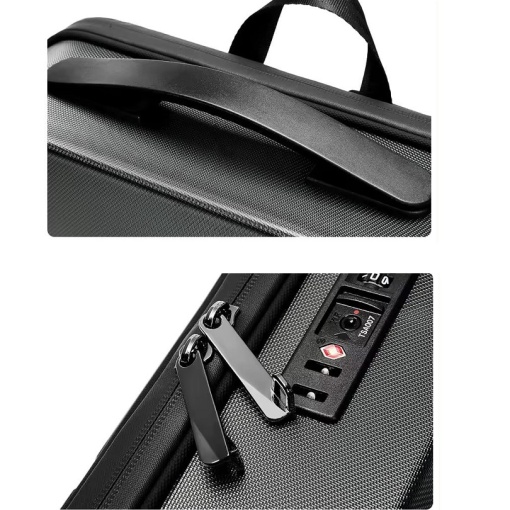 Laptop backpack, waterproof, plastic case, anti-theft system, USB charging port, unisex bag - Img 7