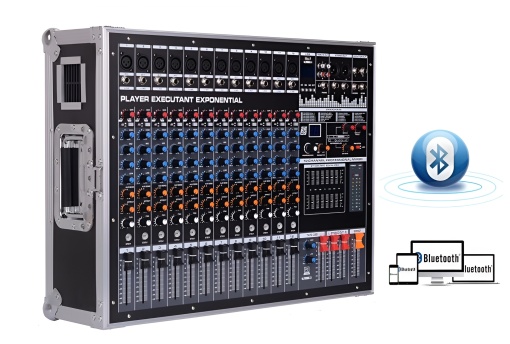 Mixer 12 intrări microfon/instrumente, funcție karaoke, efecte, bluetooth, USB/SD, LCD