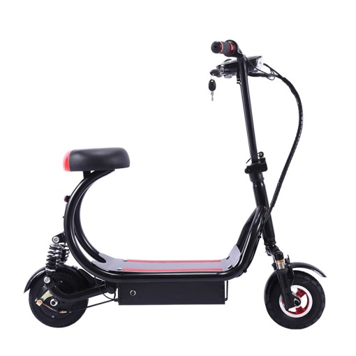 Motocicletă / Trotinetă 36V-500W 10Ah cu șezut reglabil, Scuter electric, Închidere la cheie