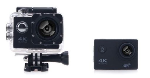 Camera sport 4K cu carcasa waterproof si camera detasata pentru filmare subacvatica - Flytec™