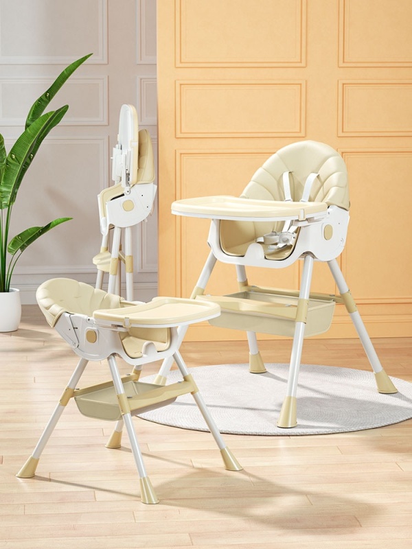 scaun masa bebe multifunctional 3 in 1 cu tavita detasabila suport picioare si husa usor de curatat - Dr.Denis™