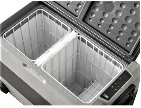 Frigider + congelator 60l bicameral cu coșuri - auto rulotă, camion, alimentare 12-24/220V, cu congelare -20°C