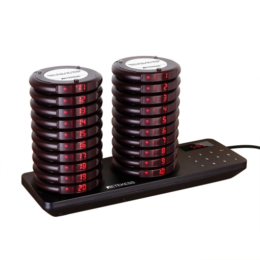 Kit pagere cu 20 canale restaurante, fast-food, cafenele, sistem avansat de apelare fără fir