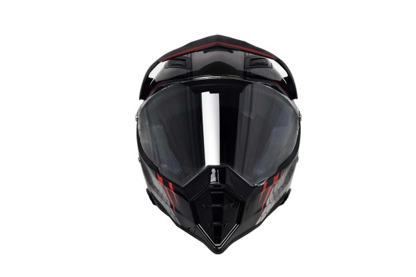 Apex Carbon Off-Road Full Face Motocross Helmet with Visor, Gloves and Balaclava – Flytec™ - Img 3