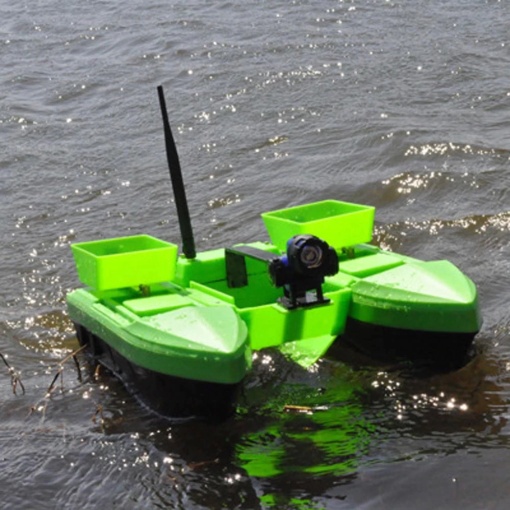 Boat/Model fishing boat planted and baited with Flytec D15 remote control, 3 tanks, 2 motors, 2x 5200mAh batteries - Img 8
