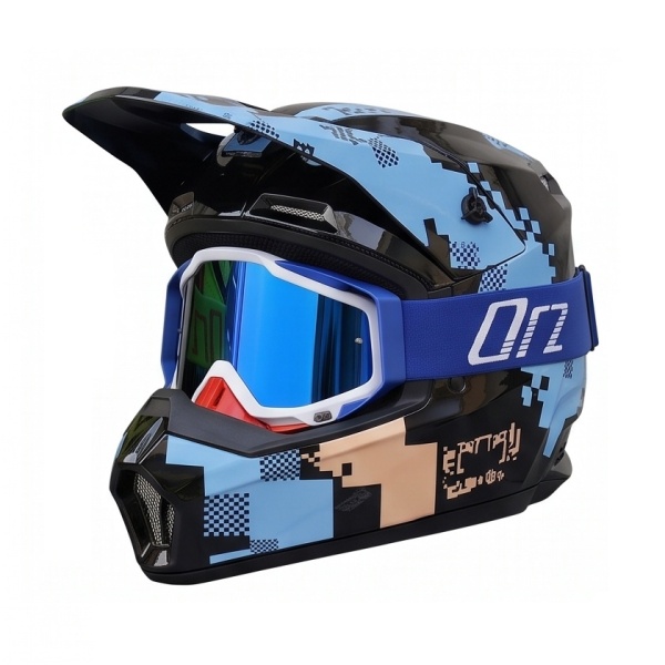 Cască Cross Full Face cu Ochelari Incluși pentru Motocross, Enduro, ATV și Dirt Bike, 3 Variante de Culoare - Flytec™ - Img 4