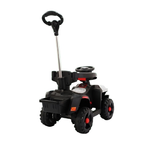 Electric car for children, ATV with push handle, remote control, music, lights, high-back seat, sunshade, 6V battery - Img 3