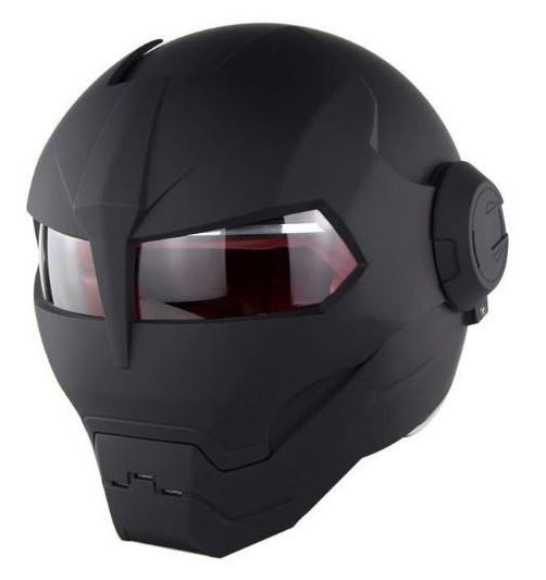 Casca Moto Personalizată Iron Man , Fibra De Carbon, Marimi: M, L, XL