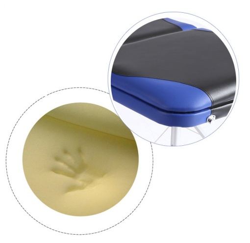 Pat Masaj Aplicare gene, Kinetoterapie, SPA, Cosmetică, Tatuaje, Masă masaj cu cadru din Aluminiu, Înălțime reglabilă, pliabil, cu husă și accesorii