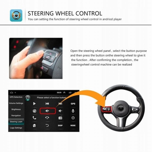 Navigation Volkswagen|Skoda|Seat with Android 11, CarPlay 2GB RAM 32 GB ROM, 8 Inch Screen, dedicated Golf 5, Golf 6, Jetta, Passat B6, CC, B7, Polo, Tiguan, Touran, Skoda, Seat - Img 3