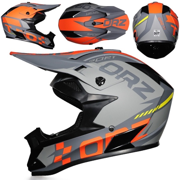 Premium Cross Rack Helmet Set with Gloves, Goggles, Balaclava for Motorcycles, Dirt Bike, Enduro, Atv - Flytec™ - Img 2