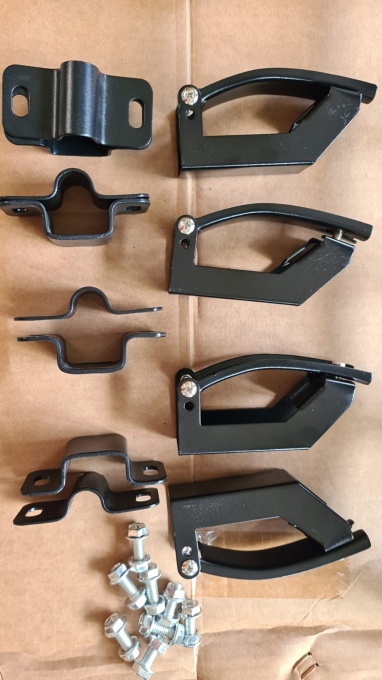 Roof rack, metal roof rack, steel grille 160*101 cm with mounting on longitudinal crossbars, metallic black - Img 6