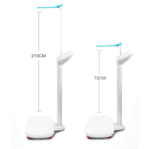 Cântar corporal profesional, inteligent, cu afișaj LCD, măsurare indice masă (BMI), înălțime, smart, pentru uz intens, maxim 180 kg - Img 4