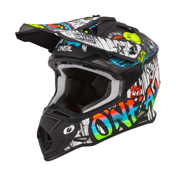Cască O'Neal 2SRS RANCID Black/White – Protecție Profesională pentru Motocross, Enduro și Off-Road - Img 5
