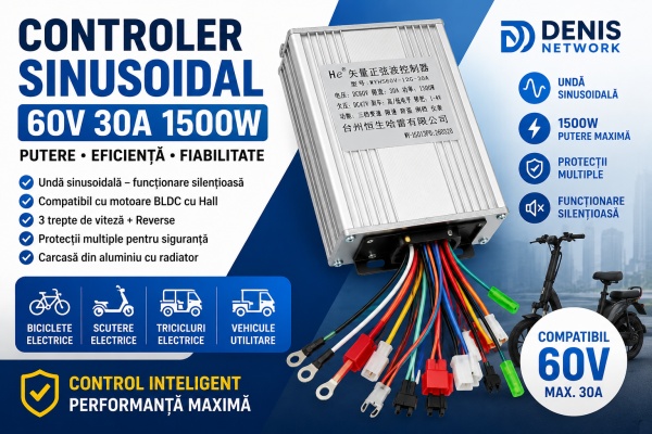 Controller 60V 30A Electric Motor E-Bike Electric Scooter Electric Bicycle - Img 3