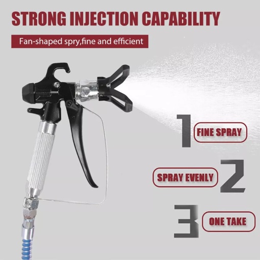 Electric paint spray gun, 3600W, adjustable pressure, Airless, 220V power supply - Img 4