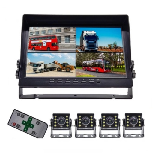 Full HD car monitor kit with 4 cameras and 7 inch screen - Img 3