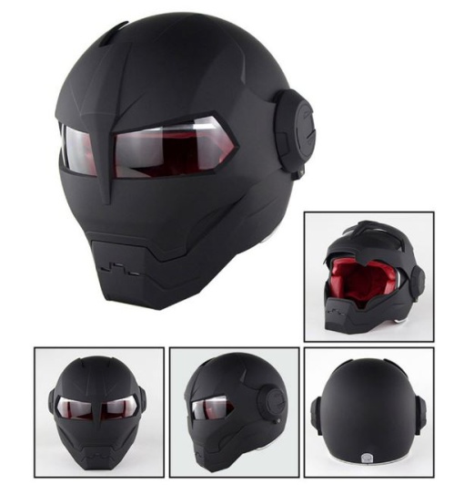 Iron Man Personalized Motorcycle Helmet, Carbon Fiber, Sizes: M, L, XL - Img 3