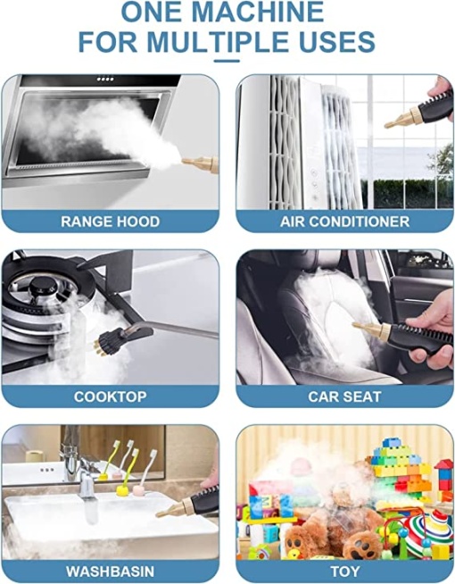 Portable steam cleaner, high cleaning temperature, 2500W - Img 4