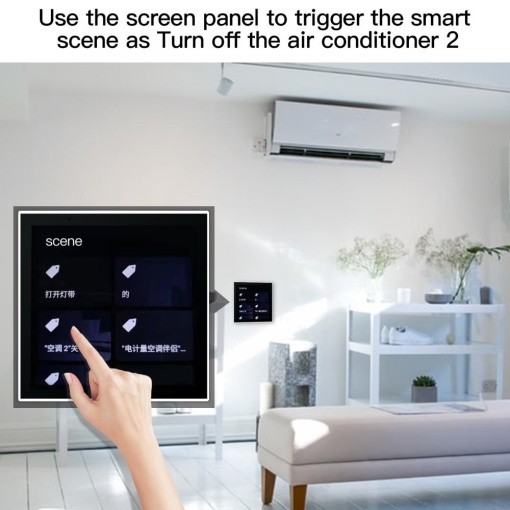Smart WiFi Sonoff Touch Control Panel, Tuya, ZigBee, 5 W, 3.95 Inch Screen, Multitouch - Img 5