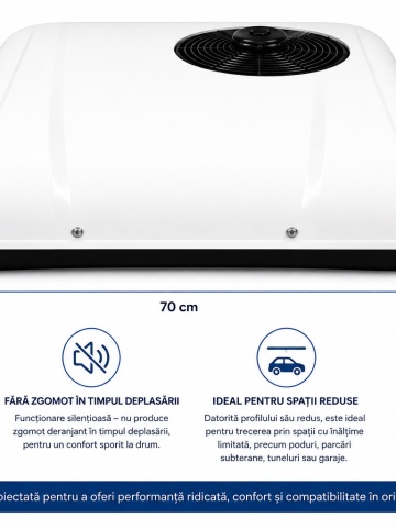 Aer conditionat auto de plafon cu functionare silentioasa si caracteristici tehnice - Dittom™