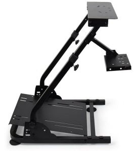 Stand de Gaming pentru Volan, Pedale și Schimbător – Compatibil cu Logitech și Thrustmaster, Ideal pentru Experiențe Realiste de Sim Racing