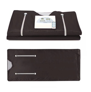 Двузонно инфрачервено отоплително одеяло за тяло за бързо отслабване, преносима сауна с цип за употреба без ръце