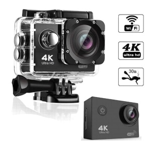 Camera Video Sport 4k + Mănuși + Ochelari + Cagulă și Suport de Perete- Flytec™