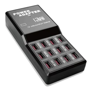 Многофункционално USB бързо зарядно устройство, 12 x USB многофункционални зарядни устройства, телефони, таблети, бързо зареждане
