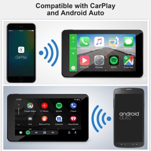 Navigație Auto, Apple CarPlay prin Wi-Fi, 7Inch, Display HD