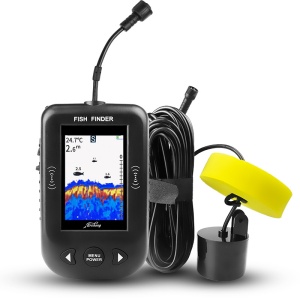 Преносим риболовен сонар Erchang Fish Finder xf-02c с LCD екран, за локализиране на риба, определяне на дълбочината на водата в море, езеро, река или водоем.