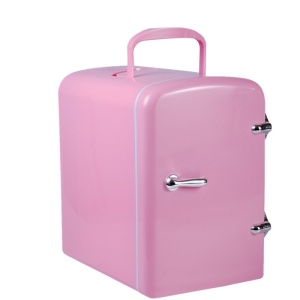 4L mini fridge, Mini cosmetic fridge with dual heating/cooling function, eyeshadows, foundations, creams, lipstick or Make Up Beauty sets