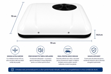 Aer conditionat auto de plafon cu functionare silentioasa si caracteristici tehnice - Dittom™