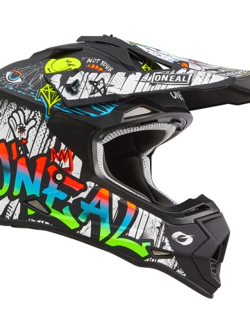 Cască O'Neal 2SRS RANCID Black/White – Protecție Profesională pentru Motocross, Enduro și Off-Road - Img 2
