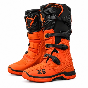 Cizme Moto Cross Enduro cu Protecții TPU, 4 Catarame Reglabile și Talpă Antiderapantă – Motocross, ATV, Dirt Bike, Off-Road - Img 2