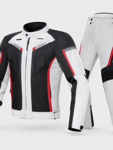 Costum moto Flytec cu geacă și pantaloni, protecții detașabile