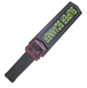 Detector de metale corporal portabil, tip baston pentru securitate și pază, impermeabil, Negru - Img 1