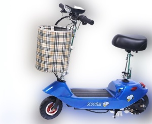 Electric scooter, foldable, 18 km/h 250w Dittom, Electric scooter for children, Brake and acceleration on the handlebar, Non-stick handles, Max load capacity 80 kg - Img 3