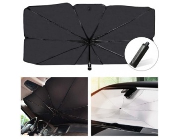 Parasolar pliabil pentru mașină, cu funcție de umbrelă de parbriz