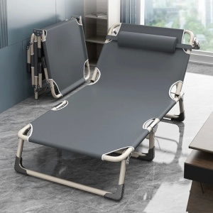 Folding sun lounger / Folding bed, with mattress, adjustable 4 positions, waterproof, for beach, garden, terrace, extra bed - Img 5