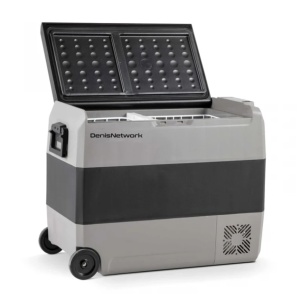 Frigider + congelator 60l bicameral cu coșuri - auto rulotă, camion, dube 3,5t alimentare 12-24/220V, cu congelare -20°C - Img 5
