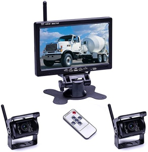 Kit marșarier /supraveghere wireless cu cameră și display de 7inch; 12V~24V, cu 2 camere pentru Camioane, Autocare, Bus-uri - Img 6