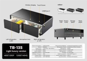 Masă de cafea SMART cu frigider incorporat și funcții multimedia - Img 8