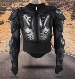 Armură de motocicletă, geacă moto velo, reglabilă pe corp din material respirabil cu multiple puncte de protecție - Flytec™