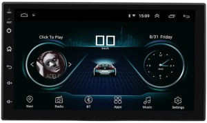 Navigație auto multimedia, 2 DIN, Android, GPS, Radio DVD Player Mp5, Video, 7 inch, WiFi - Img 8