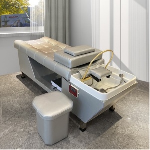 Pat multifuncțional pentru salon – coafură, înfrumusețare și relaxare, cu fumigație, temperatura constantă și circulația apei - Img 1