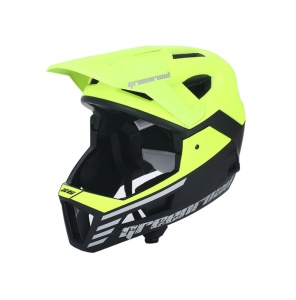 Set cască de bicicletă, MTB, Enduro Full Face Verde Fosforescent/Negru - Flytec™ - Img 2
