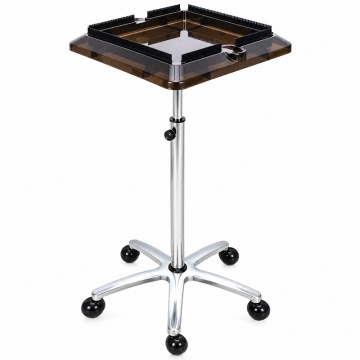Tavă Profesională Coafor cu Roți, Reglabilă 75–112 cm, Suport Ucenic Extensii Păr - Img 2