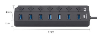 Hub USB cu 7 porturi pentru transfer de date de mare viteză