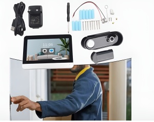 Wi-Fi Doorbell - Video Intercom with Tuya App, Own 7 Inch Screen, FHD, PIR Motion Sensor, IP 65 Water Resistance - Dittom™ - Img 3